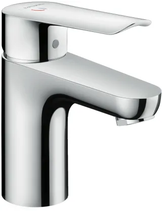 Hansgrohe Logis E Einhebel-Waschtischmischer 70 CoolStart mit Push-Open Ablaufgarnitur, Chrom, 71515 71515000