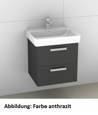 Artiqua 415 Waschtischunterschrank für Pro S 810962 Eiche Weiß quer NB, 415-WU2L-L53-7185-440 415-WU2L-L53-7185-440
