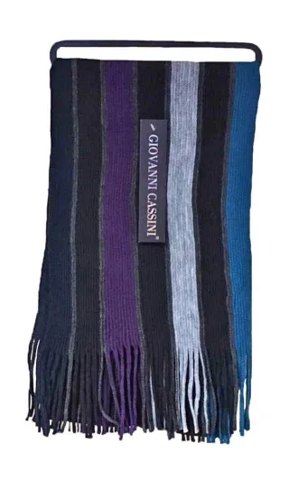 Herren italienisch inspiriert warm gestrickt gestreiften Winterschal Einheitsgröße