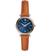 Fossil Quarzuhr ES4701 ES4701, Fossil ES4701 Uhr Damenuhr Lederarmband Braun