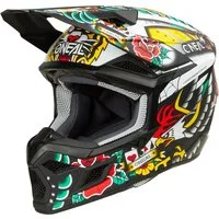O’NEAL Motocrosshelm 3SRS Inked Motocross Helm, Notfallsystem-Polsterung (EQRS)