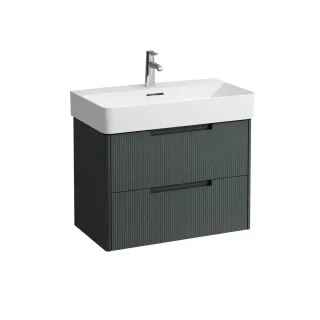 LAUFEN Waschtischunterschrank JUNA 400x719x515 2 Schubl m. Griffmulde f.WT H810285 verkehrsgrau, H4 H4116221092661