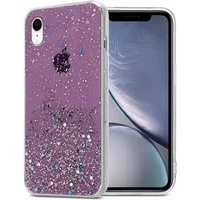 Cadorabo Handyhülle für iPhone XR Hülle Apple iPhone XR, Flexible TPU Silikon Handy Schutzhülle - Hülle - mit Glitzer