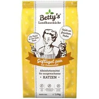 Bettys Landhausküche Adult Geflügel pur 1,4 kg, Trockenfutter für: Katze