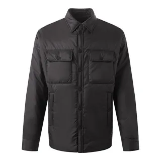 Dsquared2 Leichtes Pufferhemd Schwarze Jacke