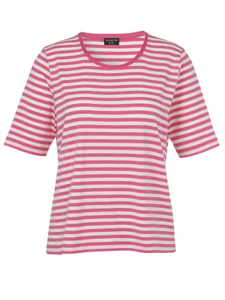 VIA APPIA DUE - T-Shirt Rundhals 1/2 Arm pink/ecru - Gr. - 46