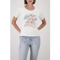 Monari Rundhalsshirt mit Frauenprint