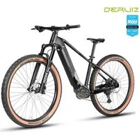DERUIZ E-Bike Mountainbike 29 Zoll Dolomit, 110 Nm, Samsung-Akku, bis zu 180 km, 11 Gang SHIMANO CUES ASLU6000T1R Schaltwerk, Kettenschaltung, Mittelmotor, 720 Wh, (Trittfrequenz- und Drehmomentsensor, Für Damen und Herren), SCHWALBE Smart Sam 2,6 Zo