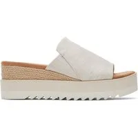 TOMS Diana Mule Natural Sandal Plateausandale