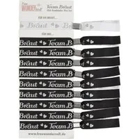 Frau WUNDERVoll Papierdekoration JGA Armband schwarz/silber