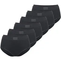 sloggi Maxislip 6er Pack Double Comfort T (Spar-Set, 6-St) Maxi Slip - Baumwolle - Atmungsaktiv