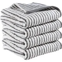 Erwin Müller Handtuch Handtuch "Konstanz" 4er-Pack Streifen, Jacquard, Walk-Frottier Streifen
