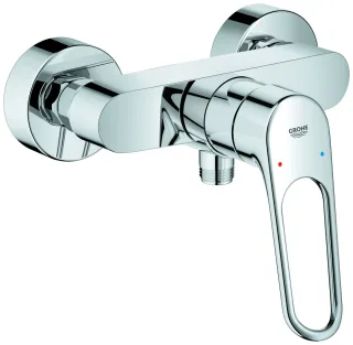 GROHE Brausearmatur Eurosmart 25242_3 Wandmontage offener Hebel chrom, 25242003 25242003
