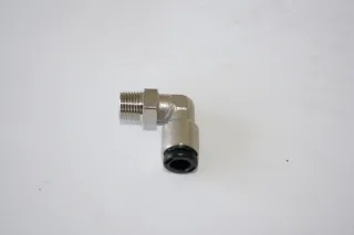 ELMAG Winkel-Einschraubverbinder Ø 6 mm, AG 1/8 (Messing-vernickelt) - 11891
