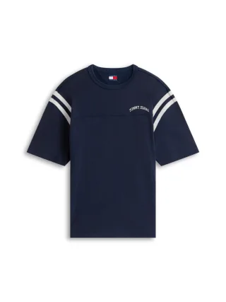 Tommy Jeans - Lockeres T-Shirt blau - Gr. - XS