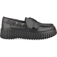 Clarks Clarks Torhill Boat 26329433 4, Schnürschuhe, Schwarz, Damen Schnürschuh