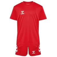 hummel T-Shirt Sportset Regular Fit Logodruck für Unisex (2-tlg) Normal Fit bedruckt atmungsaktiv Ohne Verschluss modisch-Style