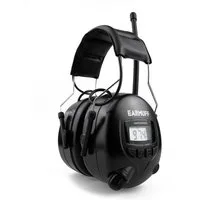EARMUFF Kapselgehörschutz EARMUFF 31dB AM/FM/AUX - Black