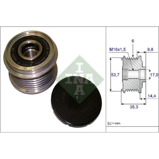 Ina Generatorfreilauf BMW Chevrolet Opel 535020310