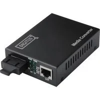 Fast Ethernet Medienkonverter, RJ-45/SC schwarz