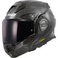 LS2 Motorradhelm FF901 Advant X Carbon Klapphelm, vorbereitet für Kommunikationssystem,Notfallsystem-Polsterung (EQ