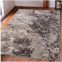 OTTO home Teppich Saniel, rechteckig, Höhe: 9 mm, mit besonders weichem Flor, Kurzflor, Marmor-Optik, Wohnzimmer