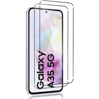 SmartUP Displayschutzglas 2X Schutzglas für Samsung Galaxy A35 5G Panzerfolie Display Full 9H für Für Samsung Galaxy A35 5G, kompletter Displayschutz