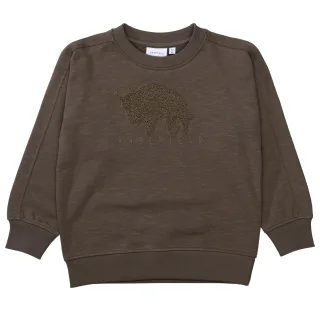 BASEFIELD - Kn.-Sweatshirt dark brown - Gr. - 134