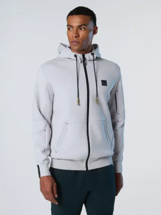 North Sails Sweatshirt Scuba-Gewebe mit durchgehendem Reißverschluss