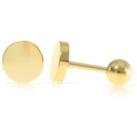 Made by Nami Paar Ohrstecker Gold geometrische Ohrstecker aus Edelstahl minimalistisch wasserfest, aus Edelstahl – hypoallergen – geometrisches Design – dezent elegant
