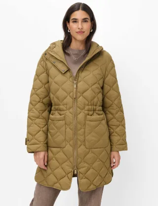 Brax Damen Steppmantel Style KAYA faded khaki Grün Khaki, grün - khaki, Gr. 48