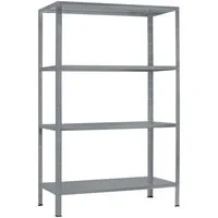 SCHULTE Regalwelt Steckregal mit 4 PowerMAX Fachböden, 70 kg Tragkraft, 200x100x50 cm (HxBxT)