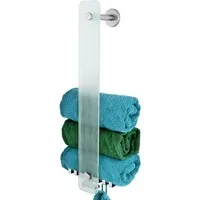 bremermann Handtuchhalter bremermann Bad-Serie PIAZZA - 2in1, Glas und Edelstahl matt