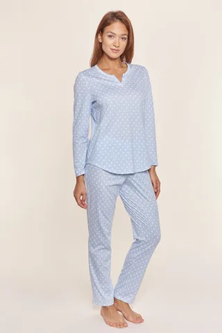 Rösch - Pyjamas 1884146 skyblue - Gr. - 36