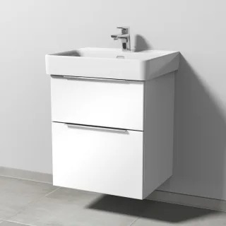 Sanipa 3way Waschtischunterbau zu Laufen Pro S Waschtisch mit 2 Auszügen, Weiß-Glanz UF76578