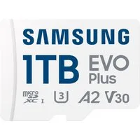 Samsung EVO Plus (2024) inkl. SD-Adapter Speicherkarte (1000 GB, Video Speed Class 30 (V30)/UHS Speed Class 3 (U3), 160 MB/s Lesegeschwindigkeit)