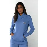 Bench. Loungewear Longsweatshirt mit Stehkragen in Layeroptik und Kängurutasche, Loungewear