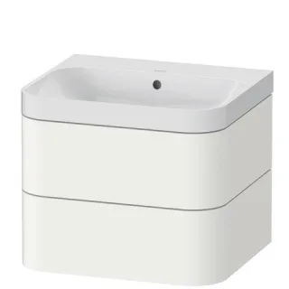 Duravit Happy D.2 Plus c-shaped Set wandhängend Weiß Seidenmatt 575x490x480 mm - HP4345N3636 HP4345N3636