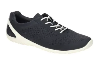 Ecco 80238402038 Marine Blau Herren Sneaker Low-Cut PU Sohle