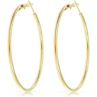 Made by Nami Paar Creolen Gold Ohringe Damen aus Edelstahl Wasserfester Schmuck