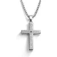 UNIQAL.de Kreuzkette UNIQAL Kreuz Halskette mit Anhänger Symbol (Edelstahl, Casual Style, Unisex, Basic, Deutsches Patent-und Markenamt), Kreuzanhänger