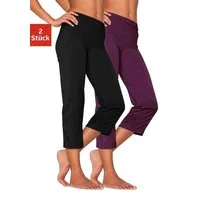 Vivance Active by Lascana Caprihose (2er-Pack) mit Gummibund, Loungewear