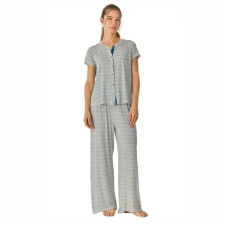Damen Sommerpyjamas mit lässigen langen Hosen JJB28