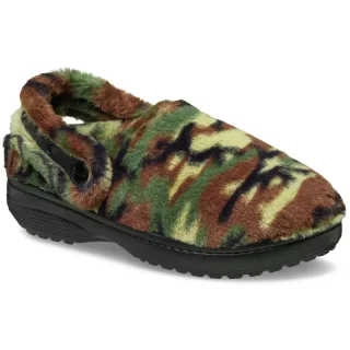 Crocs Classic Unfurgettable Clog Polyester-Mix Herren Clogs in Armeegrün