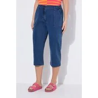 Ulla Popken 5-Pocket-Jeans Lyocell-3/4-Hose Rose