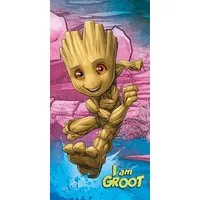 MARVEL Strandtücher Marvel Handtuch Strandtuch „I am Groot” Movie 70 x 140 cm Baumwolle, Frottee