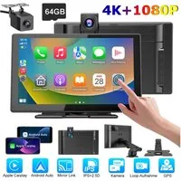 ESSGOO 9'' 4K Wireless Carplay Android Auto real 4K Dashcam Rückfahrkamera Navigationsgerät