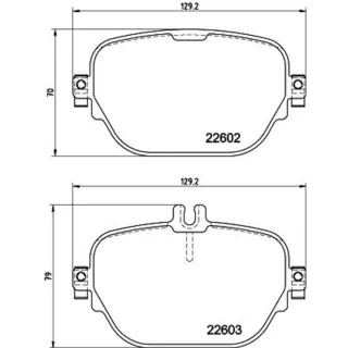 Hella Bremsbel?ge hinten Mercedes E-Klasse T-Model S213 E 300 De 4-Matic