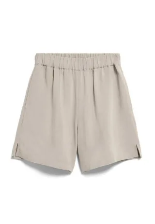 Armedangels - Lockere Shorts aus Leinenmischung mit hohem Bund beige/braun - Gr. - L