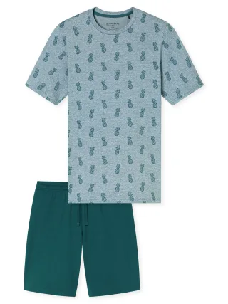 Schiesser Herren Pyjama 955Schlafanzug, Pyjama Set, Nachtwäsche